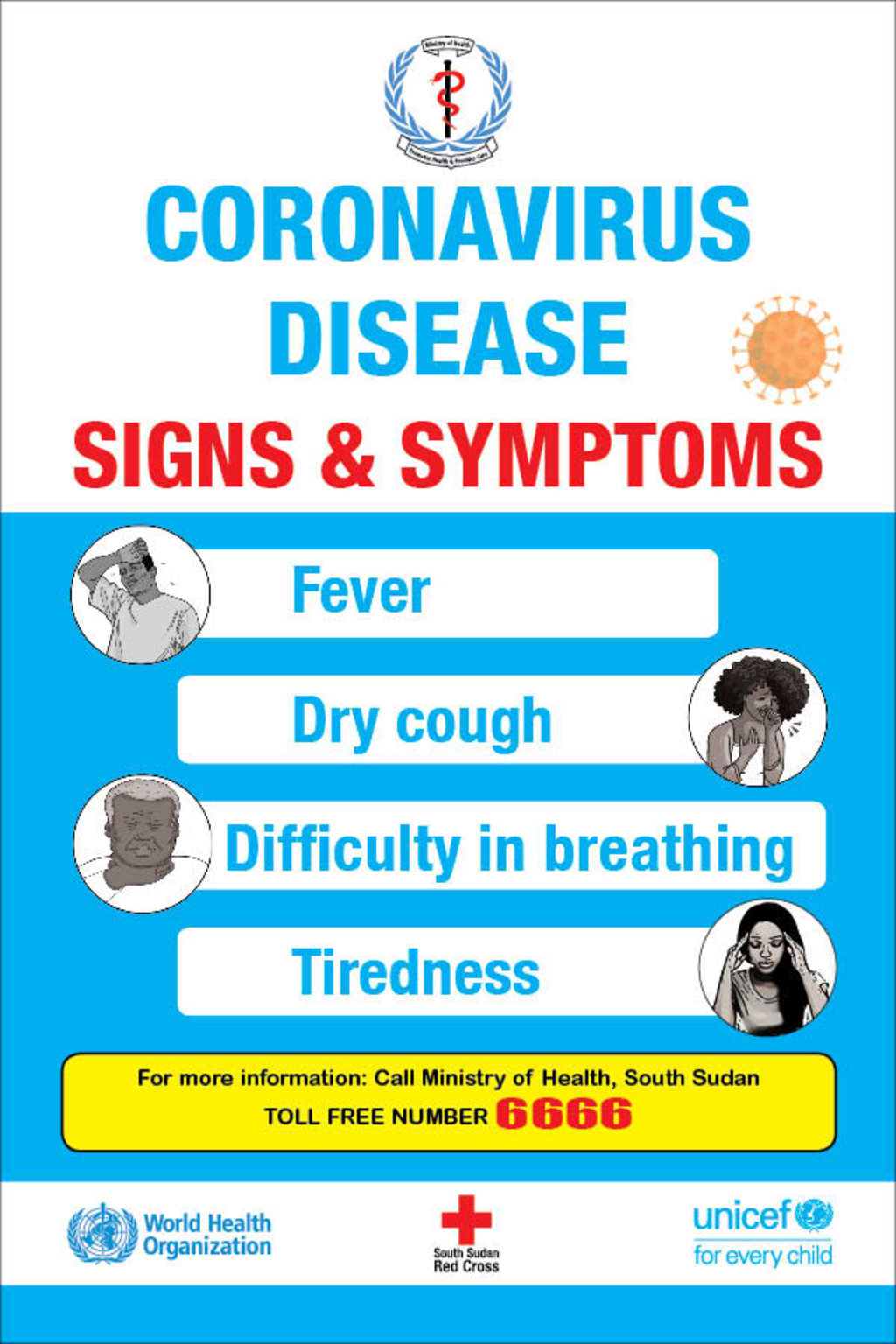 Document   South Sudan COVID 20 Signs & Symptoms poster