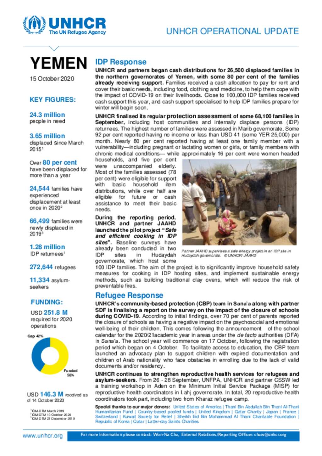 Document - Yemen Operational Update, 15 October 2020