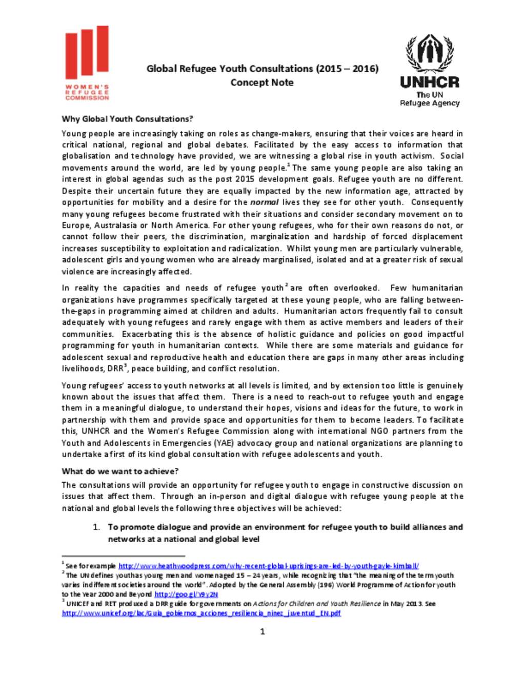 Document - Global Refugee Youth Consultations (2015 - 2016 ...