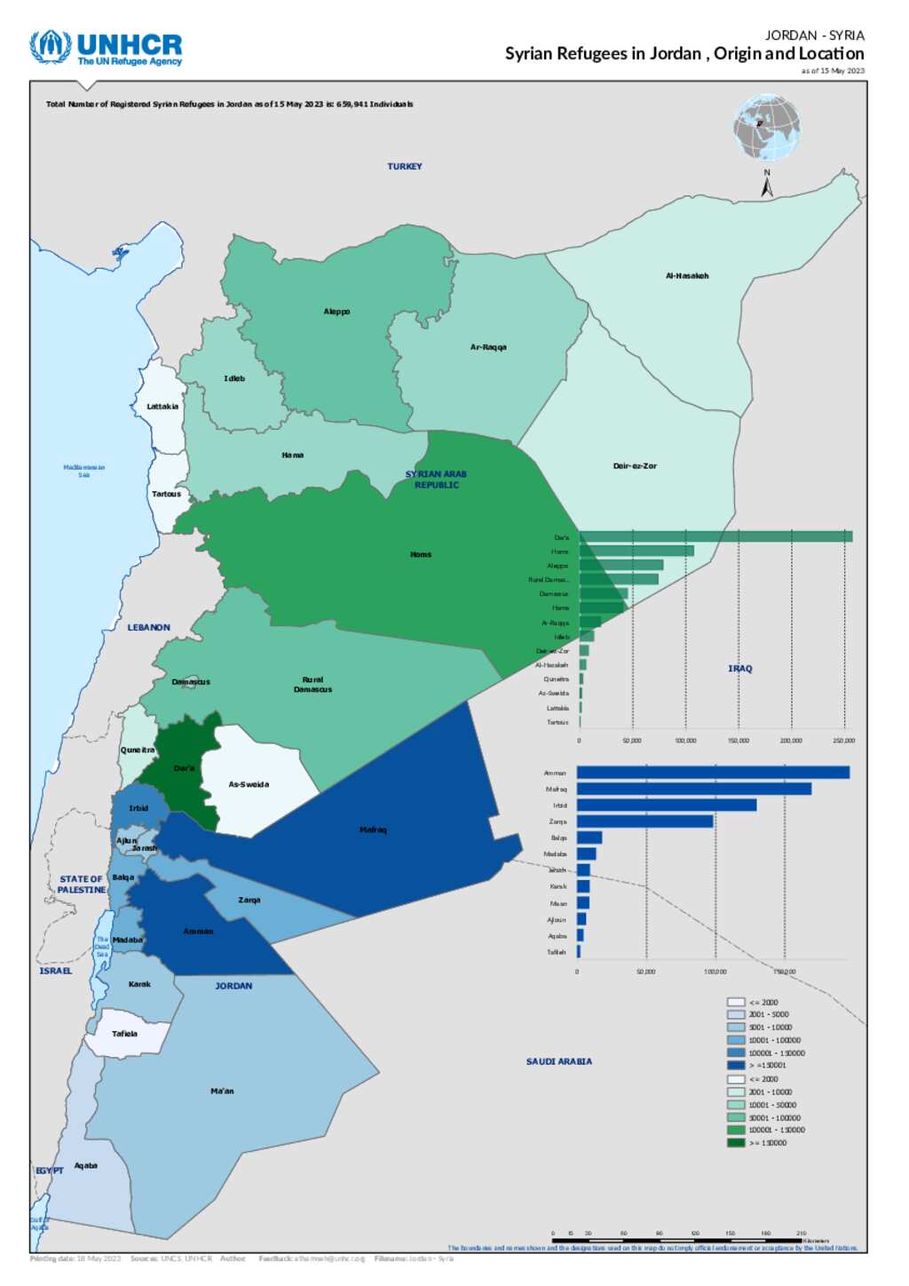 Document - Syrian Refugees in Jordan , Origin and Location - 15 ...
