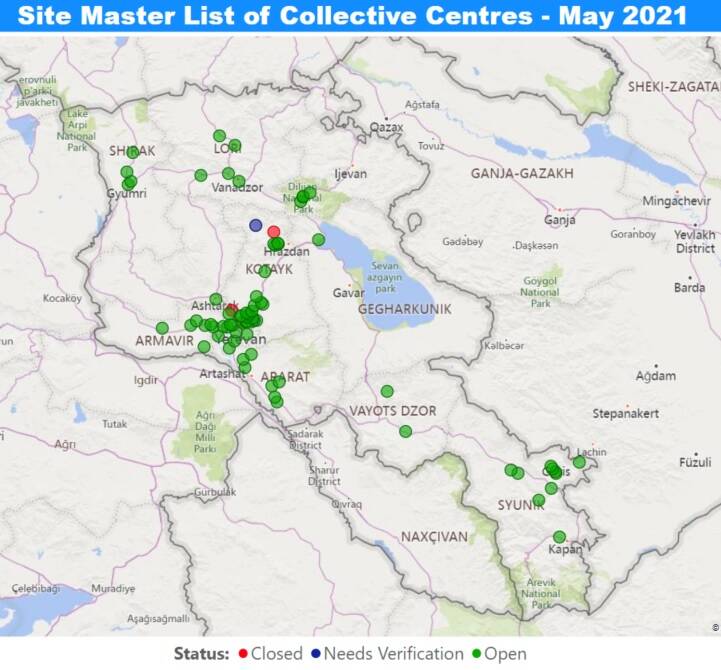 Master List of Collective Centres & Detailed Population Figures Dashboard
